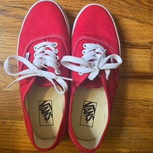 Red Vans Sneakers Women’s 8.5